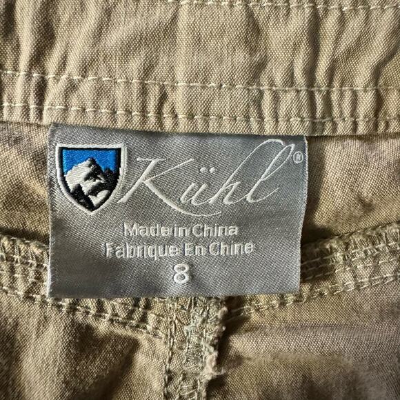 Kuhl Patina Dye Khaki Beige Splash Hiking Skirt Gorpcore Tenniscore Size 8 - Picture 4 of 8